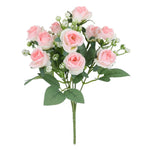 bouquets roses artificielles rouge blanc orange décoration intérieure mariage anniversaire fêtes chambre maison
