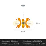 suspension lumineuse moderne disques géométriques blanc marron orange doré
