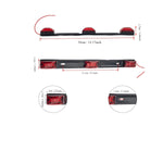 barre lumineuse led rouge moderne vis fixations incluses 36cm 2.7mm 1.4mm
