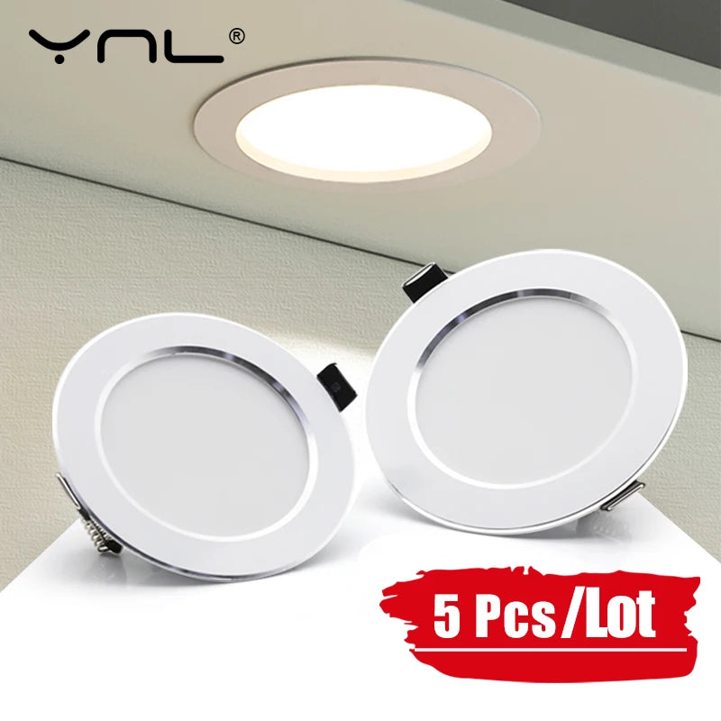 spots led encastrables 7w 9w 12w 15w 18w blanc argent clips modernes