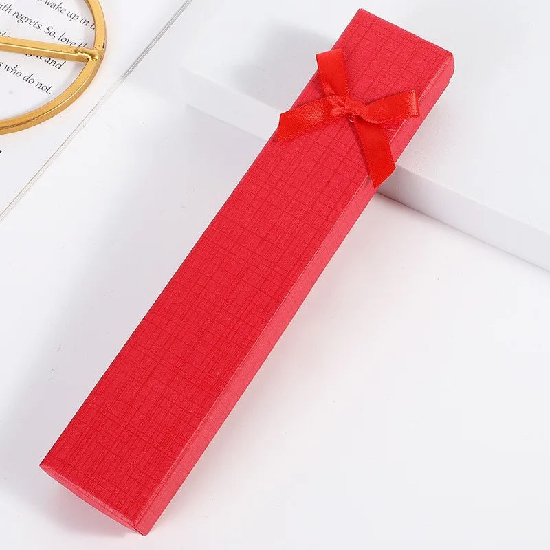 boîtes bijoux carton 10 pièces rayures horizontales ruban classique occasions fêtes anniversaires