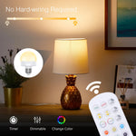 ampoule led rechargeable veilleuse e27 e26 rgb blanc moderne télécommande charge usb
