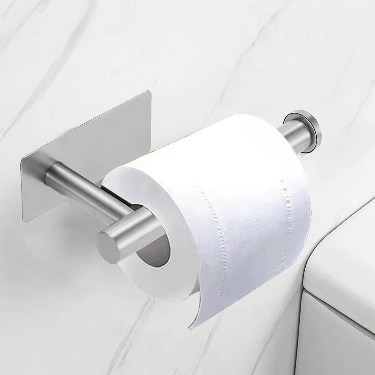 porte rouleau papier toilette noir or argent adhésif moderne salle bain inoxydable matériau