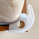 supports d'angle anti dérapage clip ajustable blanc gris moderne lit organisateur espace matelas fixations