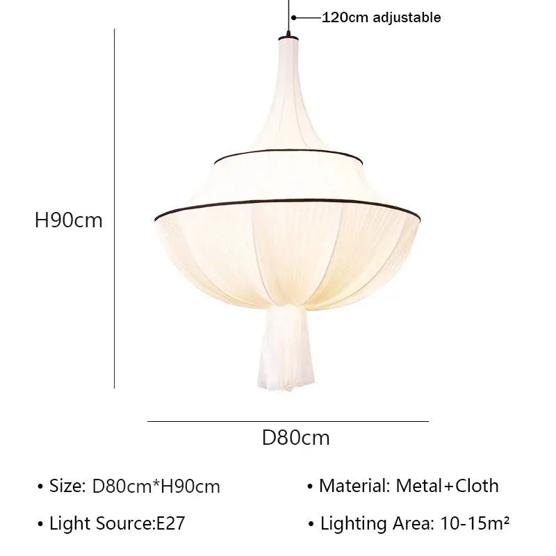 suspension lumineuse plissée conique blanc crème noir contemporaine élégante salon chambre coucher