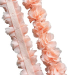 tissu dentelle fleurs ruban décor festif opac opaque organza écolo soluble gros