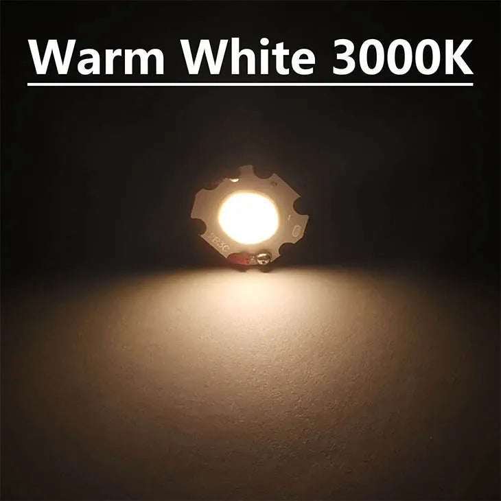 ampoules led cob 3w 5w 7w 10w blanc jaune 20mm haute puissance diy spot