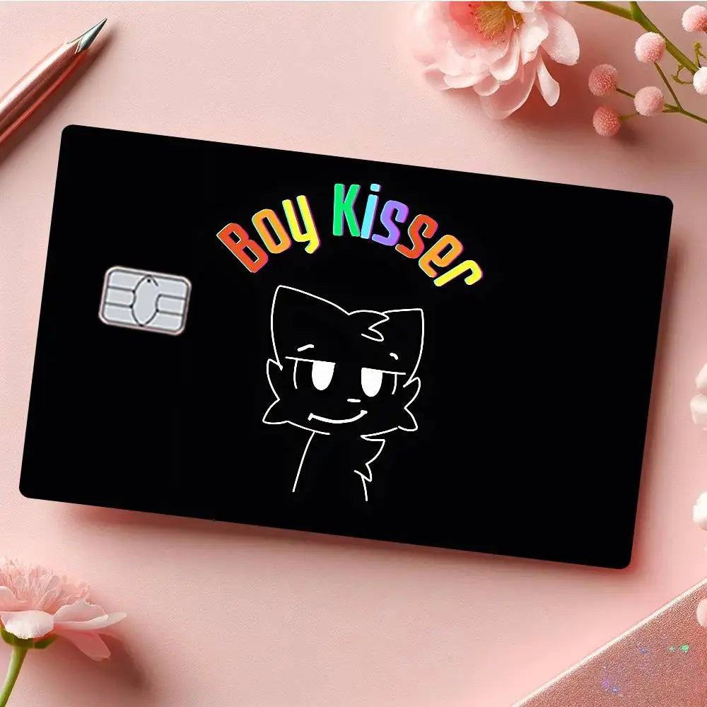 autocollants carte credit dessin animé chats moderne graphique