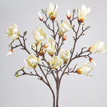 décoration intérieure branche artificielle magnolia blanc rose feuilles naturelles maison mariage anniversaire
