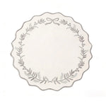 serviette table classique guirlande feuilles ruban blanc bleu orange rouge violet doré respectueux environnement