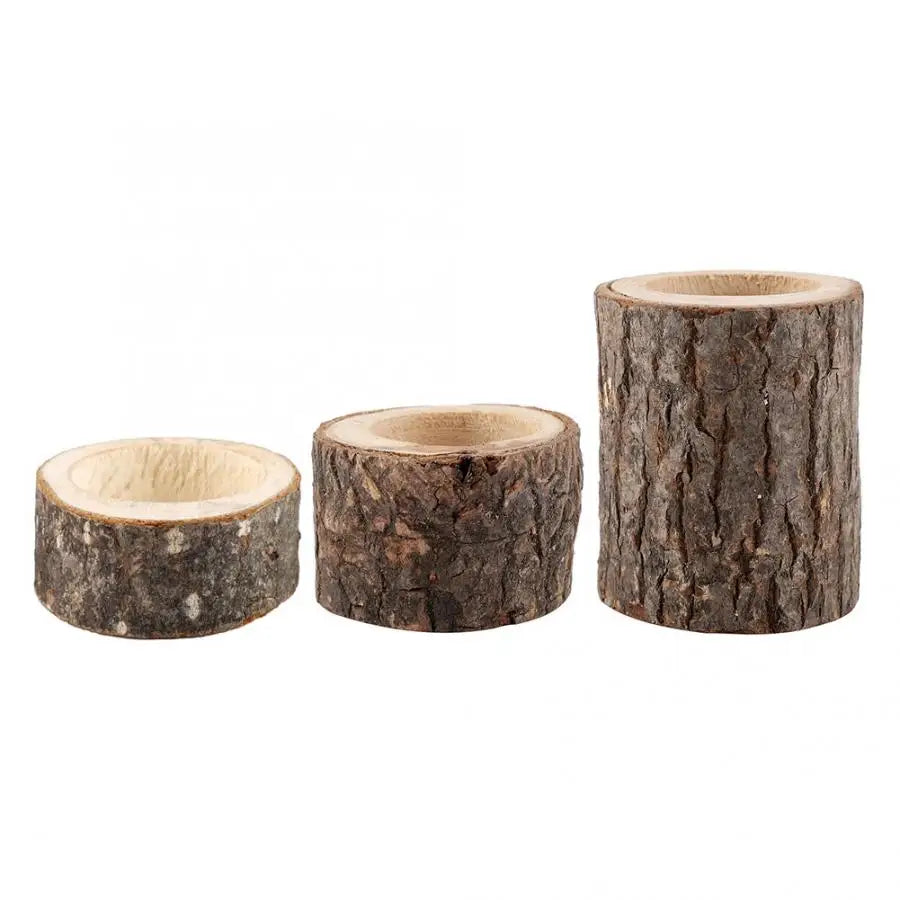 support vase bois rustique marron clair decor maison naturel decoration fleur holder stand