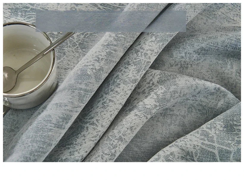 rideau gris clair velours moderne élégant blackout fenêtre tulle polyester