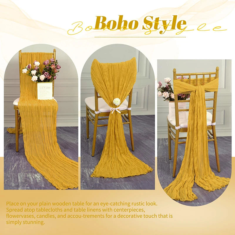 tableau boho jaune moutarde texture plissée maison adhésif serviettes assorties deco anniversaire mariage noel