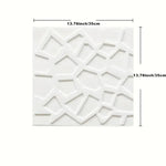 panneau decoratif mural blanc geometrique moderne resistant humidite autocollant chambre salon enfants