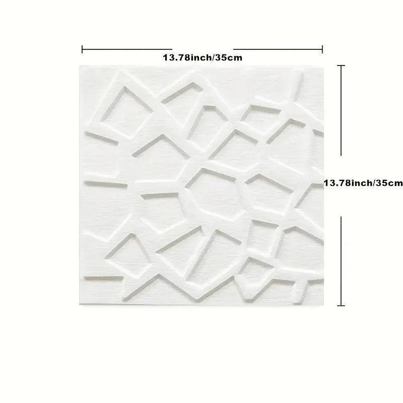 panneaux decoratifs murals blancs motif geometrique moderne adhésifs résistants humidité chambre enfants salon