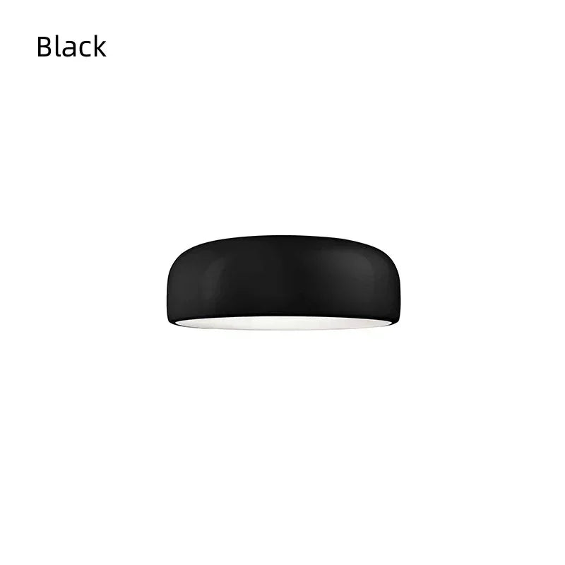 lampe moderne noir blanc circulaire acrylique led certifiée ccc cqc ul vde