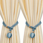 attaches rideaux décoratives polyester tressure élégantes couleurs variées fixations rideaux elastiques