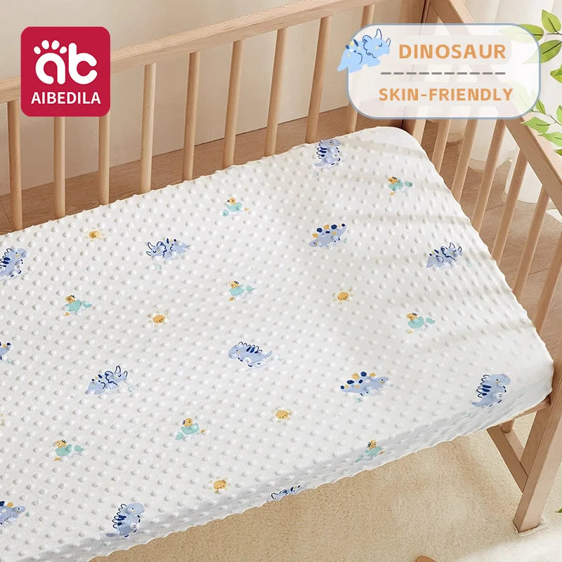 drap housse bébé léopard tigre motif animalier coton polyester doux blanc orange bleu clair