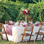 chemin table roses solides opaques decoratif maison festive mariage printemps pâques rustic
