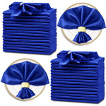 serviettes table satin rouge classiques 30x30cm coton opaques