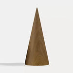ornements decoratifs cones domes marron beige aspect bois minimaliste moderne deco maison