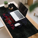 tapis souris noir rouge bleu motif graphique texture grunge moderne jeu xxl