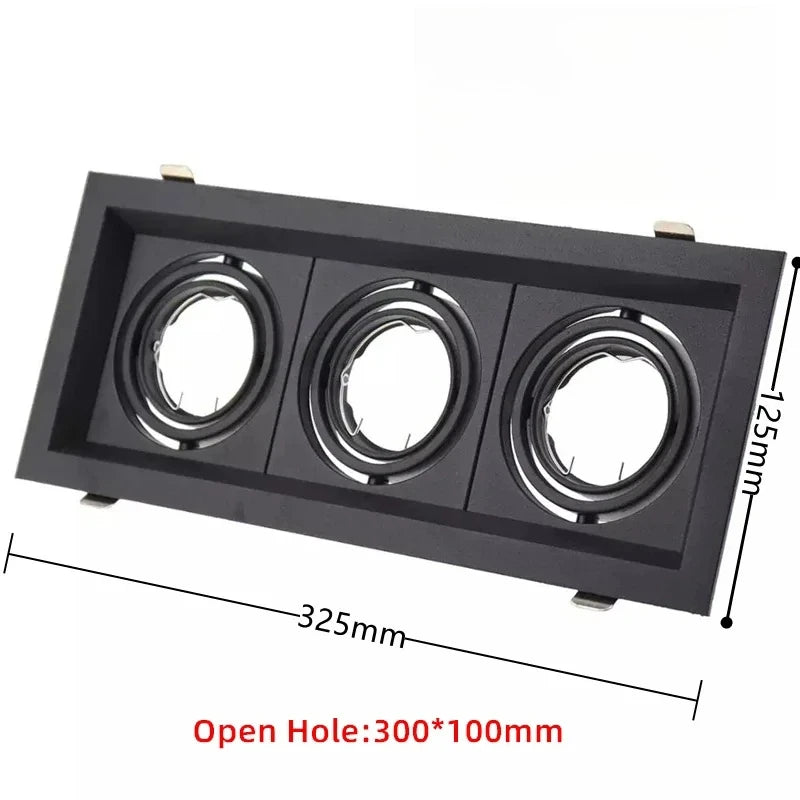 Spot LED moderne noir blanc réglable angle 30° salon chambre cuisine