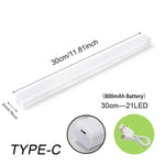 lampe led strip blanc moderne adhésif rechargeable urgence 50cm 36led usb warm white cold