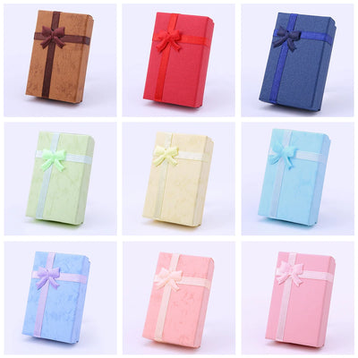 Lot de 10 boîtes organisatrices en papier pour bijoux avec éponge