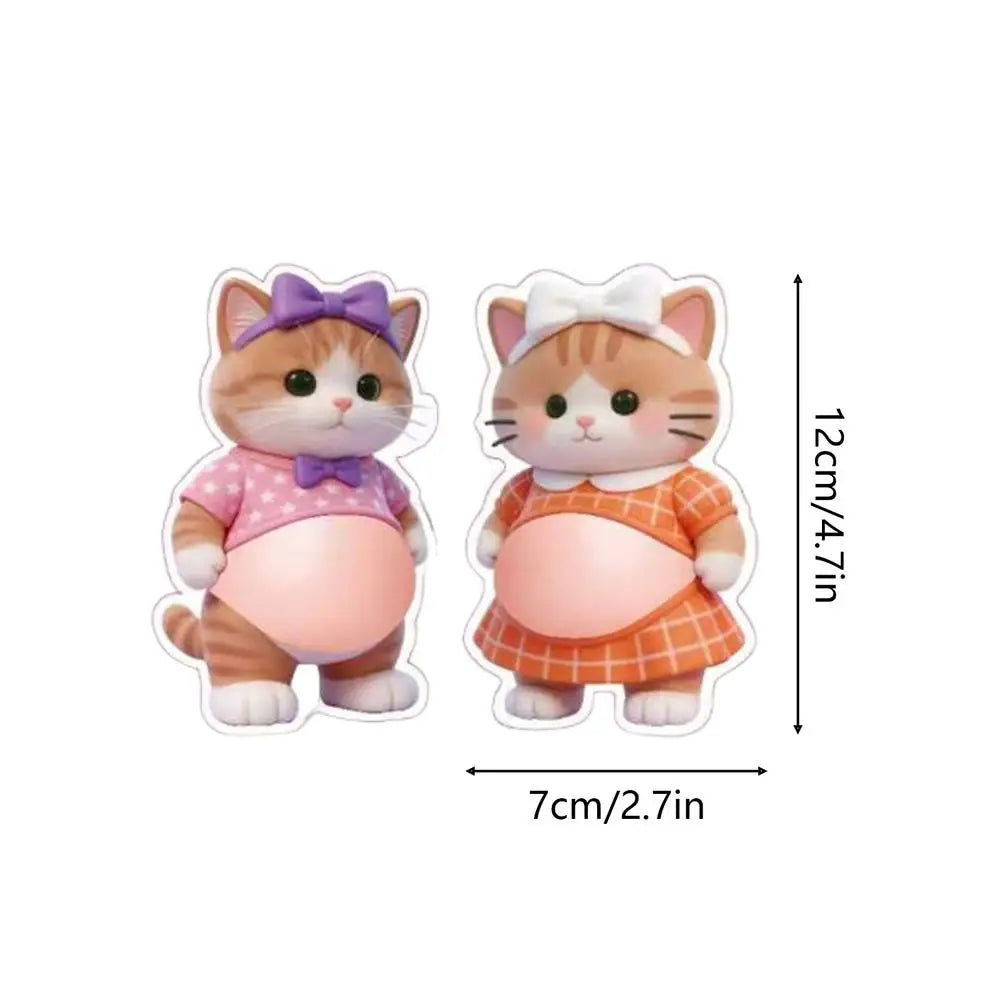 autocollants animaux compagnie dessin animé rose orange blanc violet jeunes enfants adolescents téléphone laptop