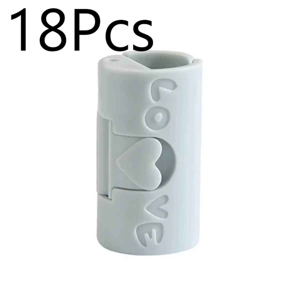 clips rangement adhésifs rose gris coeurs gravés modernes minimalistes 3pcs 6pcs 12pcs 18pcs