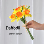 tournesol artificiel bouquet jaune orange décoration intérieure maison anniversaire mariage noël festive
