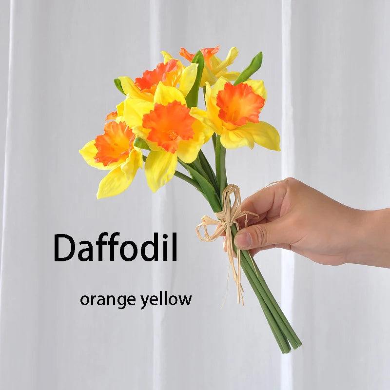 tournesol artificiel bouquet jaune orange décoration intérieure maison anniversaire mariage noël festive