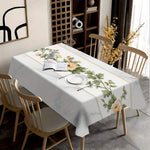 nappe imperméable polyester fleur blanche verte classique maison extérieur mariage festivité