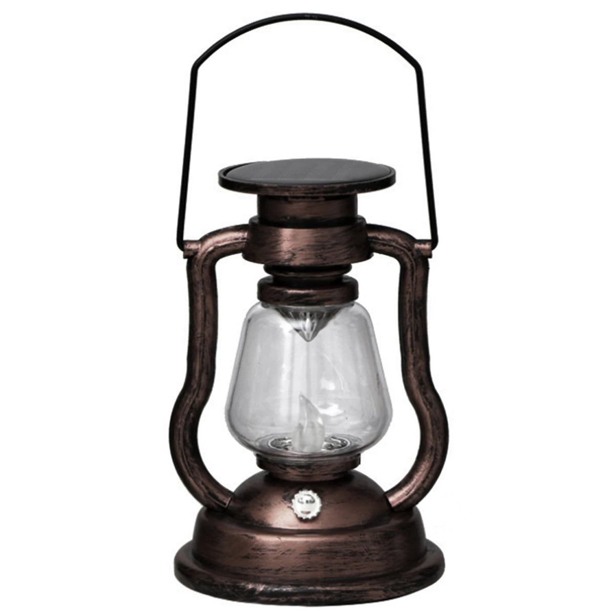 lanterne solaire vintage bronze transparente abat jour annuel suspenduextérieur jardin lumière autoinstallation ip44
