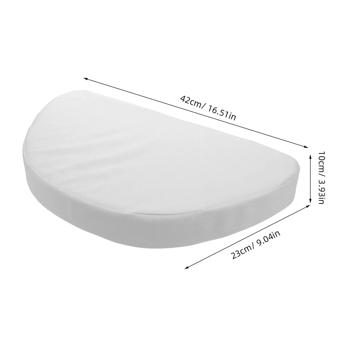coussin massage tête blanc texture lisse moderne fixe face down relaxation spa salon
