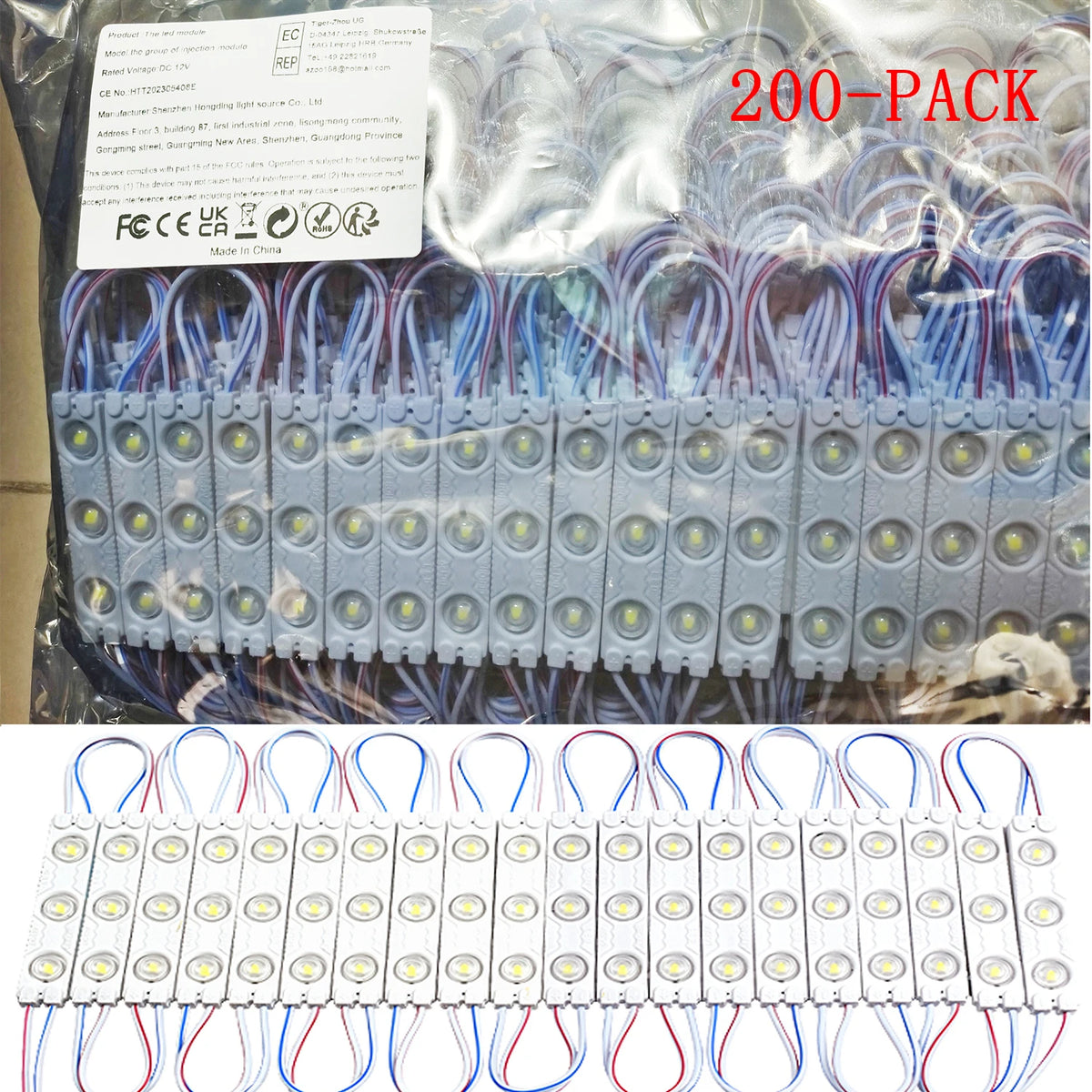modules led blanc modernes adhésifs lumineux décoration extérieure ip67 étanche 12v
