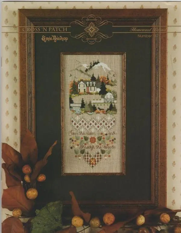 broderie point croix fleur feuillage peinture coton multicolore traditionnelle kit diy sac papier toile