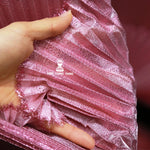 tissu polyester rose pâle rayures horizontales écrasé moderne élégant protection uv 145cm couture bâche