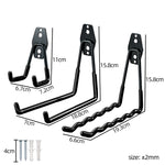 crochets muraux noirs modernes lisses suspendre outils garage jardin 14mm large