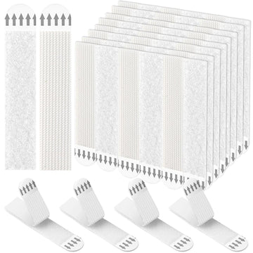 rubans adhésifs suspendre cadres blancs texture microfibre moderne sans clous facile 48 pièces