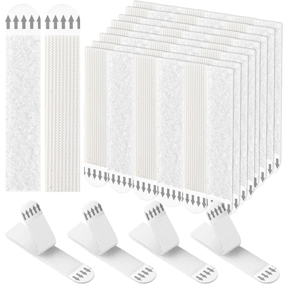rubans adhésifs suspendre cadres blancs texture microfibre moderne sans clous facile 48 pièces
