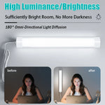 tube led blanc moderne adhésif 60cm câble 1.8m vis fixation 220v 2700k 6500k