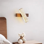 lampe murale moderne pierre led marron clair éclairage quotidien chambre coucher salle manger étude