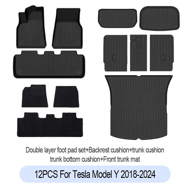 tapis sol voiture noir rayures horizontales surface rugueuse moderne clips antidérapant