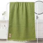 serviette bain coton géométrique rapide moderne multicolore grande taille bleu marine gris rose vert
