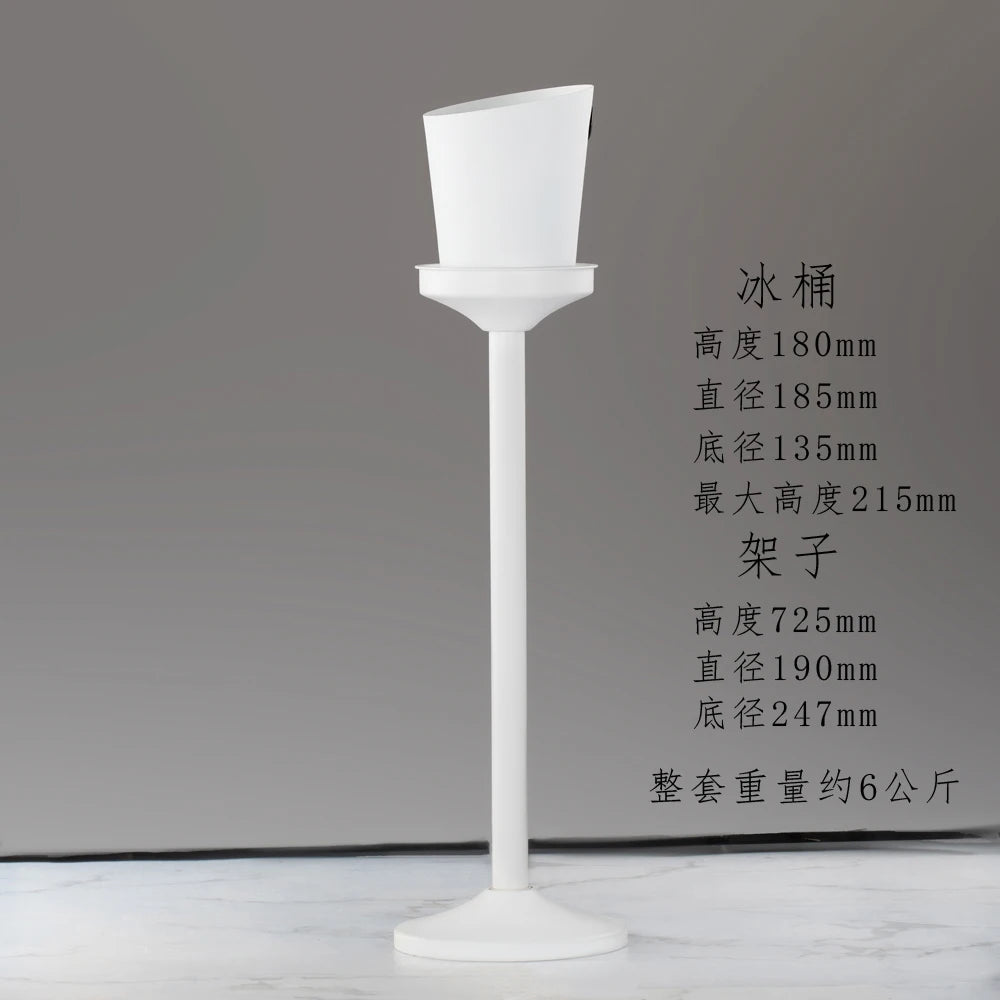 seau glace martelé support trépied métal argent doré vin champagne bar