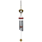 cloches vent clochette artisanale bronze papillons poissons suspendus décor intérieurextérieur ornement métallique plateau bois