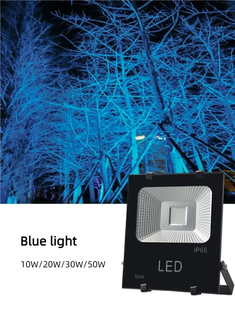 projecteur led noir moderne ip66 étanche télécommande rgbextérieur jardin parc