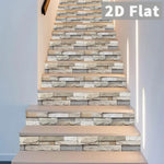 autocollants escalier imitation pierre gris moderne décoration intérieure 13 pièces 100cm